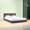 Full size Farmhouse Wood Industrial Low Profile Platform Bed Frame