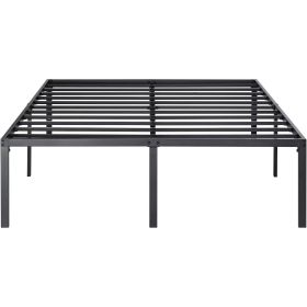 Queen 18-inch Metal Platform Bed Frame with Under-Bed Storage Space