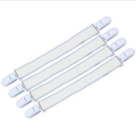 4 pieces of white bed sheet mattress cover blanket household clip clip retainer fastener non-slip