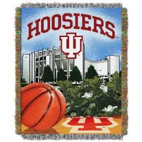 Indiana OFFICIAL Collegiate "Home Field Advantage" Woven Tapestry Throw