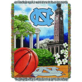 UNC OFFICIAL Collegiate "Home Field Advantage" Woven Tapestry Throw