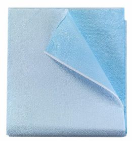 Disposable Stretcher Sheets 40 X 72. Pack of 50 Disposable Bed Sheets 40x72 Blue Bed Covers Tissue/Poly Table Sheets for Hospitals; Salons; Spa Clubs;