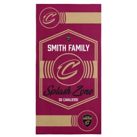 NBA Cleveland Cavaliers Dominion Personalized Beach Towel 30Ã—60 Inches