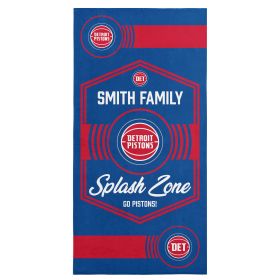 NBA Detroit Pistons Dominion Personalized Beach Towel 30Ã—60 Inches