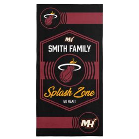 NBA Miami Heat Dominion Personalized Beach Towel 30Ã—60 Inches