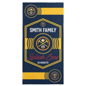 NBA Denver Nuggets Dominion Personalized Beach Towel 30Ã—60 Inches