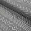 Full/Queen Scandinavian Dark Grey Chevron Reversible Cotton Quilt Set